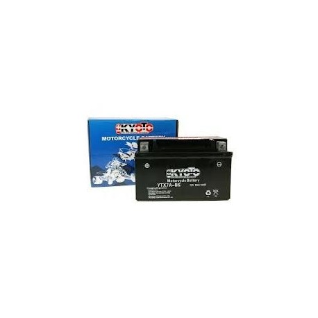 Batterie moto 12V 6Ah sans entretien YTX7A-BS / GTX7A-BS / YTX7A-4